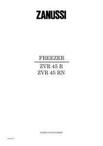 Bruksanvisning Zanussi ZVR 45 R Frys