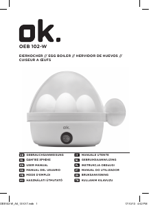 Manuale OK OEB 102-W Cuociuova