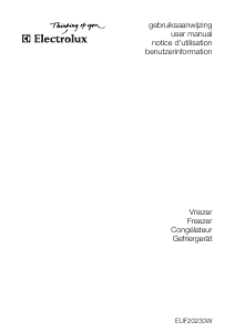 Bedienungsanleitung Electrolux EUF20230W Gefrierschrank