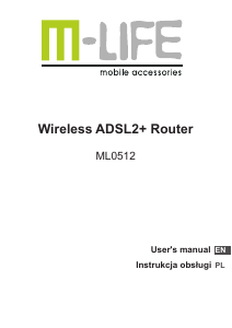 Bruksanvisning M-Life ML0512 Router