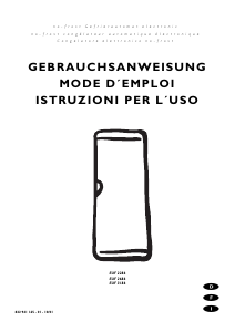 Manuale Electrolux EUF3186 Congelatore