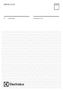 Manuale Electrolux RSF5511LOX Lavastoviglie