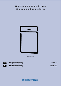 Brugsanvisning Electrolux ESL4120 Opvaskemaskine