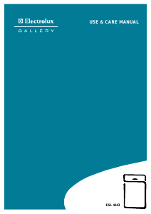 Handleiding Electrolux ESL4143 Vaatwasser