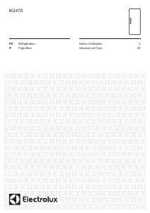 Mode d’emploi Electrolux IK247SEEV Réfrigérateur