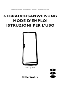 Mode d’emploi Electrolux IK263QUATTRO4LI Réfrigérateur
