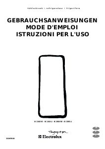 Manuale Electrolux IK1340LI Frigorifero