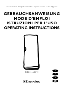 Mode d’emploi Electrolux IK30710RE Réfrigérateur