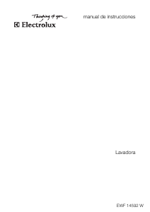 Manual de uso Electrolux EWF14592W Lavadora