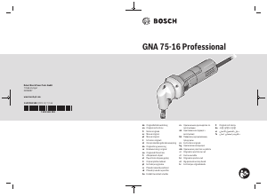 Посібник Bosch GNA 75-16 Ніблер