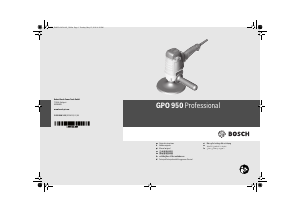 Mode d’emploi Bosch GPO 950 Polisseuse