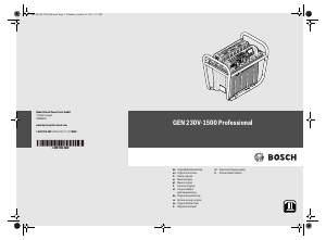 Bruksanvisning Bosch GEN 230V-1500 Generator