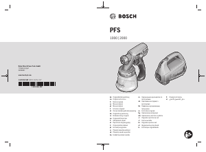 Priročnik Bosch PFS 2000 Razpršilnik barve
