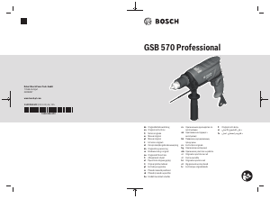 Priročnik Bosch GSB 570 Udarni vrtalnik