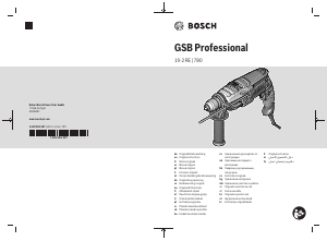 Instrukcja Bosch GSB 780 Professional Wiertarka udarowa