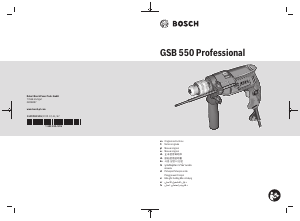 Hướng dẫn sử dụng Bosch GSB 550 Mũi khoan tác động