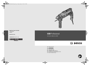 Manual Bosch GSB 21-2 RE/RCT Impact Drill