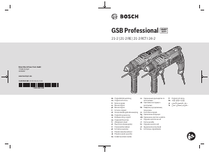 Руководство Bosch GSB 24-2 Ударная дрель