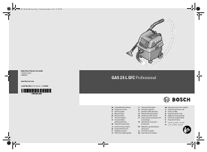 Manuál Bosch GAS 25 L SFC Vysavač