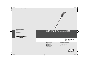 Hướng dẫn sử dụng Bosch GAS 18V-1 Máy hút bụi