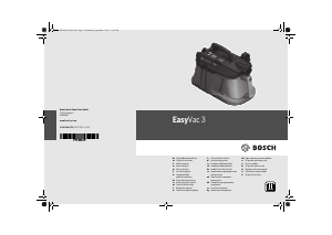 Vadovas Bosch EasyVac 3 Dulkių siurblys