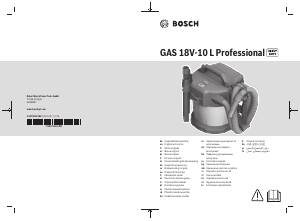 كتيب بوش GAS 18V-10 L مكنسة كهربائية