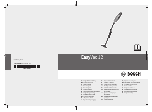 Kullanım kılavuzu Bosch EasyVac 12 Elektrikli süpürge