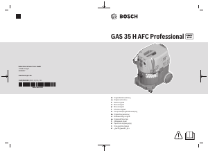 Kullanım kılavuzu Bosch GAS 35 H AFC Elektrikli süpürge