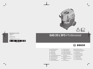 Rokasgrāmata Bosch GAS 35 L SFC+ Putekļu sūcējs