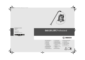 Manual Bosch GAS 20 L SFC Aspirator