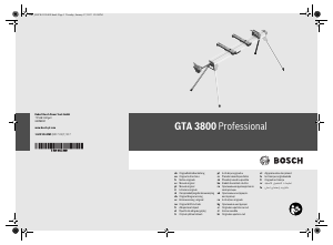 Manuale Bosch GTA 3800 Banco da lavoro