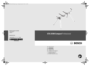 Hướng dẫn sử dụng Bosch GTA 2500 Compact Bàn máy