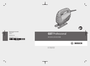 Manual Bosch GST 65 BE Jigsaw