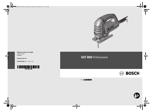 Handleiding Bosch GST 800 Decoupeerzaag