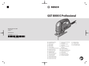 Instrukcja Bosch GST 8000 E Wyrzynarka