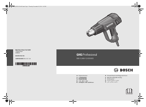 Handleiding Bosch GHG 630 DCE Heteluchtpistool