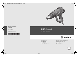 Handleiding Bosch GHG 600-3 Heteluchtpistool