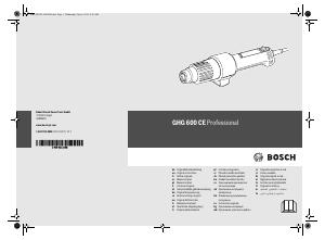 Manual de uso Bosch GHG 600 CE Decapador por aire caliente