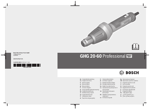 Instrukcja Bosch GHG 20-60 Opalarka