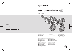 Manuál Bosch GSB 18V-110 C Akušroubovák