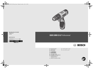 说明书 博世 GSB 1080-2-LI 钻驱动器