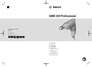 Hướng dẫn sử dụng Bosch GBM 320 Bộ dẫn động khoan