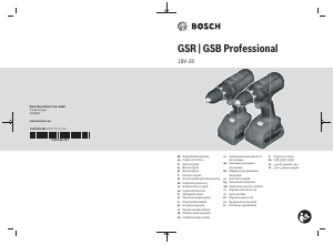 Mode d’emploi Bosch GSB 18V-28 Perceuse visseuse