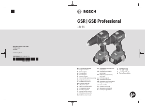 Kullanım kılavuzu Bosch GSB 18V-55 Matkap tornavida