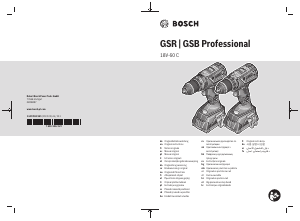 Priročnik Bosch GSB 18V-60 C Vrtalni aparat
