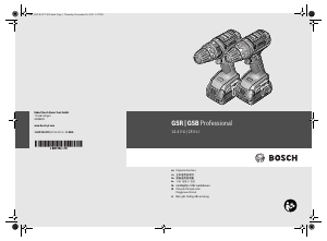 说明书 博世 GSB 14.4V-LI 钻驱动器