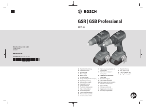 Návod Bosch GSB 18V-50 Stĺpová vŕtačka