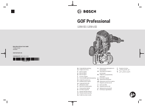 Kullanım kılavuzu Bosch GOF 1250 Dalma frezesi