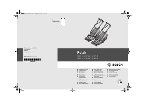 Priročnik Bosch Rotak 42 LI Vrtna kosilnica