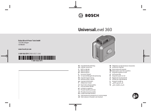 Kasutusjuhend Bosch UniversalLevel 360 Lood